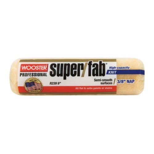 Wooster 9" Super/Fab Roller Cover, 1/2" Nap Semi-rough